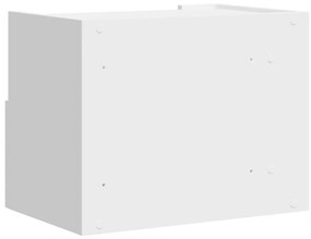 Mesa de cabeceira de parede 45x30x35 cm branco