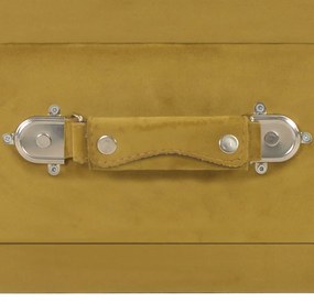 Mesas-de-cabeceira 2 pcs 40x35x40 cm veludo mostarda