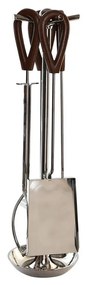 Utensílios para a Lareira DKD Home Decor Aço inoxidável Alumínio (15 x 15 x 62 cm)