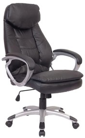 Cadeira de escritóro executivo feita de couro com desenho moderno