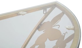 MESA DE CONSOLA DE PAREDE 120X40,5X37,2 CM DOURADO