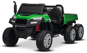 Carro elétrico para crianças RIDER 24V com tração nas quatro rodas (4X 200W), 2 Lugares bateria de lítio, rodas EVA, assento duplo em couro sintético