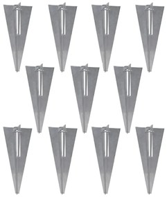 Cerca de arame com postes/espetos 25x1 m aço galvanizado