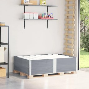 vidaXL Colares p/ paletes 2 pcs 150x100 cm madeira pinho maciça cinza