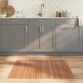 Tapete retangular 80x100 cm bambu cor natural
