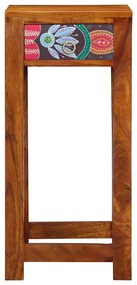 Estante para Telefone vidaXL 35x35x75 cm em Madeira Sólida de Acácia