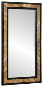 vidaXL Espelho 90x2x50 cm Madeira Sólida de Acácia