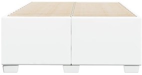 Estrutura de cama 120x200 cm couro artificial branco