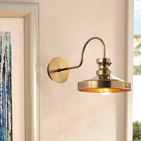 Aplique de Parede Berceste – Dourado – 22 x 42 cm