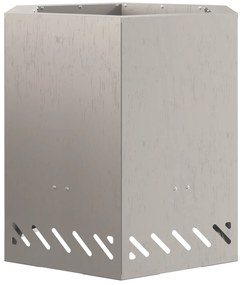 Fogo Sem Fumaça Hexagonal 48x48x51 cm Aço Envelhecido
