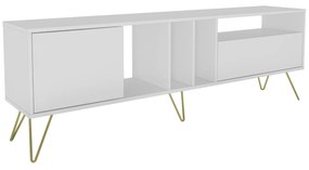 Móvel TV Mistico – Branco e Dourado – 180 x 58,7 x 35,5 cm