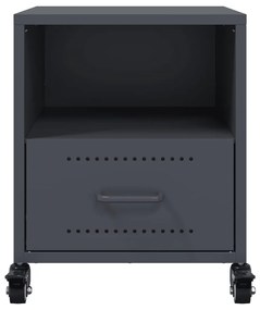 Mesa de cabeceira 36x39x43,5 cm aço antracite