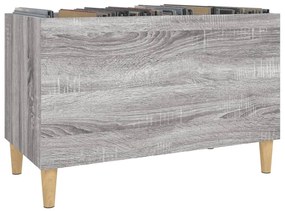 Armário p/ discos 74,5x38x48 derivados madeira cinzento sonoma