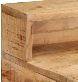 Secretária 100x45x90 cm madeira de mangueira áspera maciça
