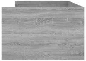 Estrutura de cama com gavetas 90x200 cm cinzento sonoma
