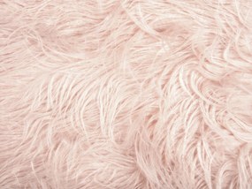 Repousa-pés em pele sintética rosa MANHATTAN Beliani