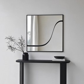 Espelho Abstract – Preto – 70 cm x 70 cm