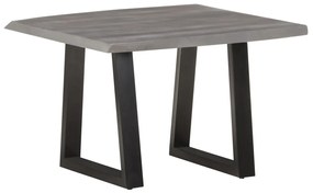 Mesa de centro com arestas vivas 60x60x40 cm acácia maciça