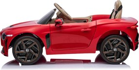 Carro elétrico para crianças Bentley Bacalar 12V, portas que se abrem para cima, controlo remoto 2,4 GHz, luzes LED, entrada USB/AUX, suspensão, bater