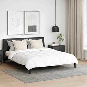 vidaXL Conjunto de Edredom com travesseiro 3 pcs Branco Pena de ganso