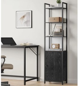 Estante de sala minimalista e elegante 24 x 40 x 159,5 cm Preto