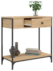 Mesa consola 75x34,5x75 cm derivados de madeira carvalho sonoma