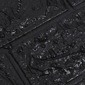 Papel de parede 3D autoadesivo tijolos 20 pcs preto