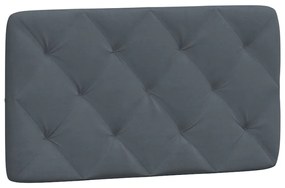 Estrutura de cama sem colchão 90x200 cm veludo cinzento-escuro
