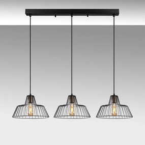 Candeeiro Chandelier Hakcu – Preto Antique – 100 x 30 x 116 cm