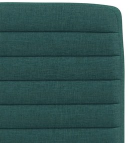 Cadeiras de jantar 6 pcs tecido verde-escuro