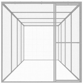 Jaula para gatos 6x1,5x1,5 m aço galvanizado