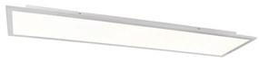 Candeeiro de teto branco 120 cm com LED - Liv Moderno