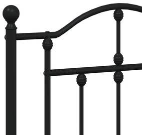 Cabeceira de cama 193 cm metal preto