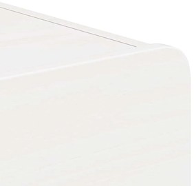 Mesa de Cabeceira Montada na Parede com gaveta 2 pcs Branco