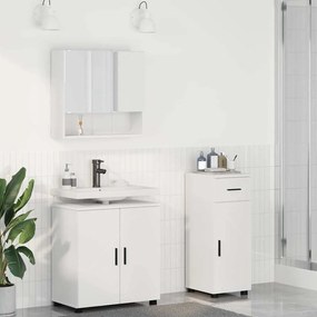 vidaXL Conjunto de Móveis para Banheiro 3 pcs Branco 61 x 35 x 64 cm
