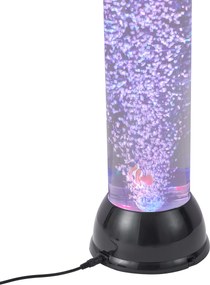 Tubo de Bolhas Preto 90cm incl. LED RGB - Zoop