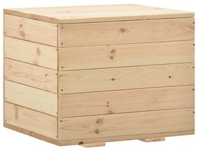 288581 vidaXL Caixa de arrumação 60x54x50,7 cm madeira de pinho maciça