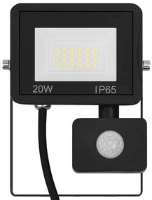 Projetor c/ iluminação LED e sensor 20 W branco quente