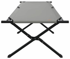 Cama Solar Dobrável com Bolsa Cinza 600D, Tecido Oxford