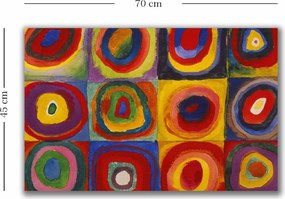 Tela Decorativa 4570KANDINSKY008 – Multicolor – 45 x 70 cm