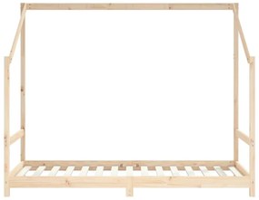Estrutura de cama infantil 90x190 cm madeira de pinho maciça
