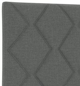 Cabeceira vidaXL Design de Blocos de Diamante Cinza Escuro 100 cm Teci