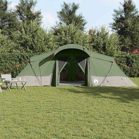 Tenda Familiar com Janelas em Cúpula Verde pra 6 Pessoas, Impermeável