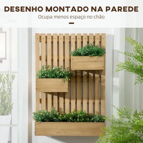 Floreira de Parede com Vasos Reguláveis