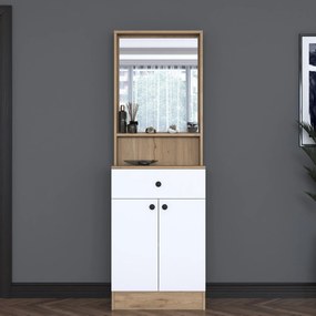 Cabide P6 – Nogueira/Branco – 60x182,8x35,5 cm