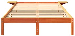 Estrutura de cama com mesas de cabeceira Castanho 140 x 190 cm