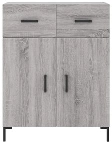 Armário alto 69,5x34x180 cm derivados de madeira sonoma cinza