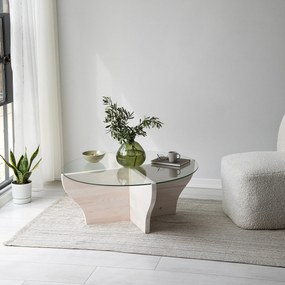 Mesa de Café Amphora - Branca - 92 cm (Largura) x 36 cm (Altura) x 92