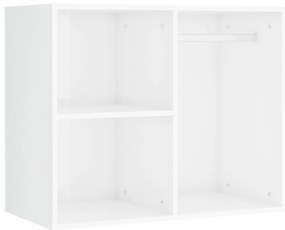Conjunto toucador com LED madeira processada branco brilhante