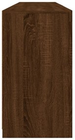 Aparador com luzes LED 162x37x67 cm carvalho castanho